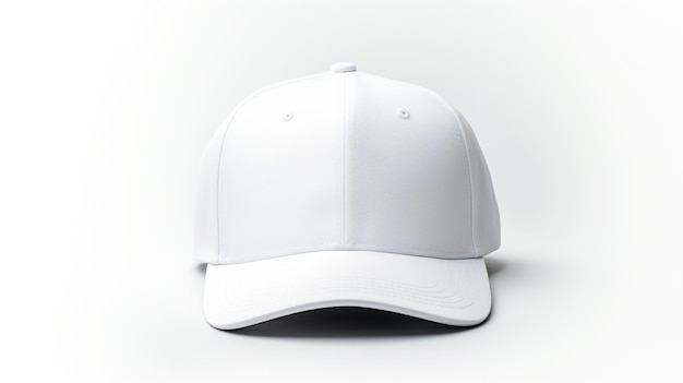 Foto di White Trucker Cap isolato su sfondo bianco