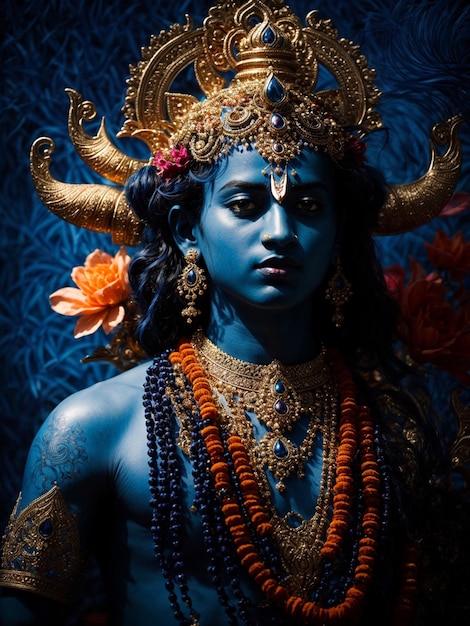 Foto e arte colorate di Krishna