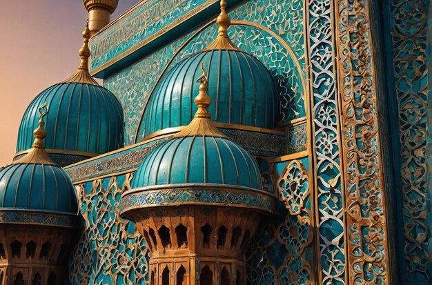 Foto foto gratuita sfondo moschea con spazio di copia
