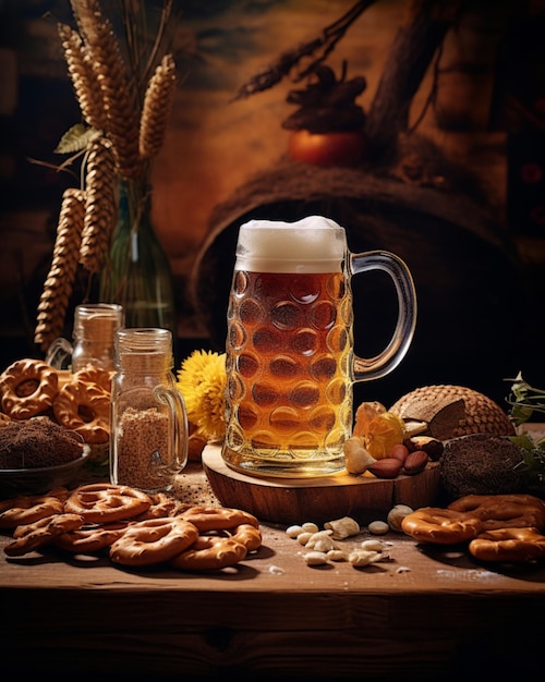 Foto germania primo piano boccale di birra