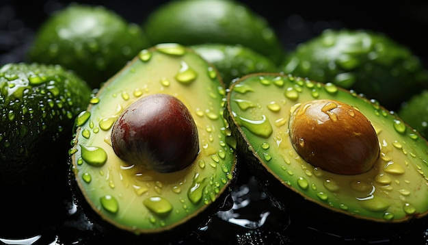 foto gratis di avocado freschi sfondo avocado
