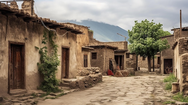 Foto gratis di vecchie case nel villaggio armeno