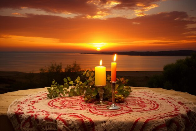 Foto graziosa di Shabbat Glow Shabbat Shalom