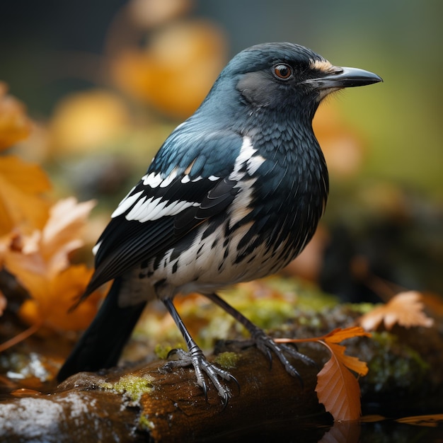 foto hotorealista di Magpie Robin