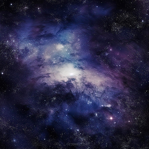Foto illustrazione della galassia con stelle e sapce Genearive ai