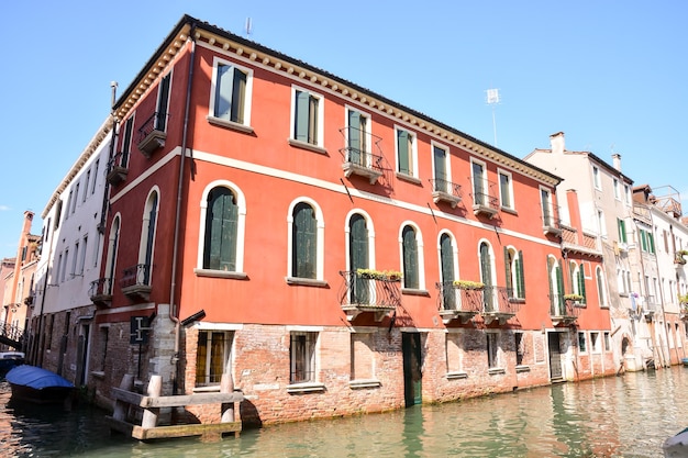 Foto Immagine Vista della famosa città italiana di Venezia