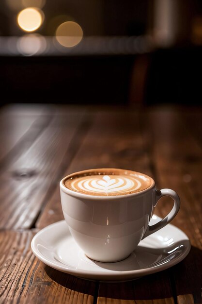 Foto in studio della tazza di caffè