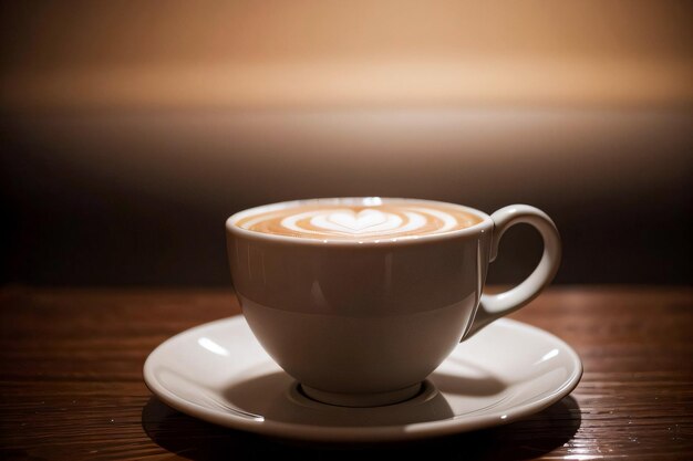 Foto in studio della tazza di caffè