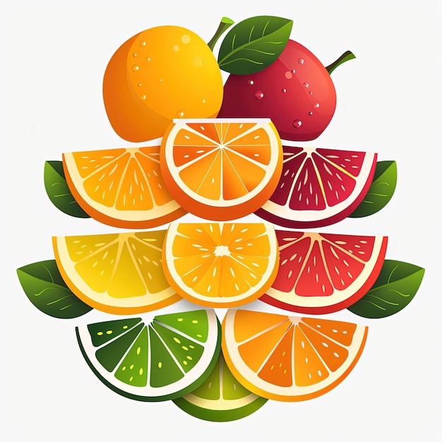 Foto logo gratuito della frutteria su bianco