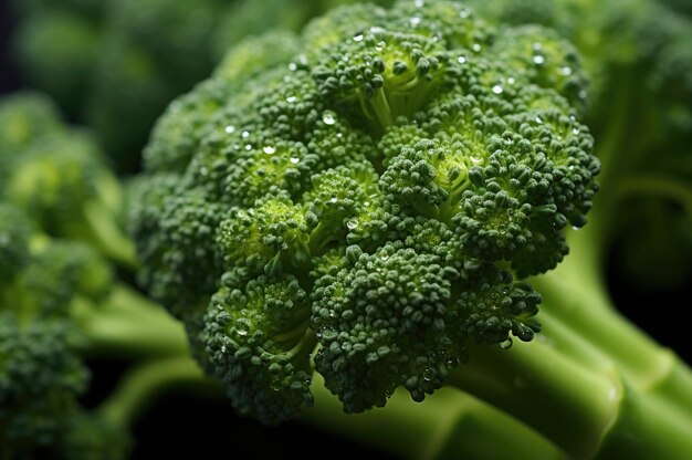 Foto macro del cavolo di broccoli