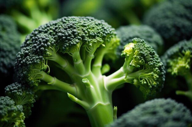 Foto macro del cavolo di broccoli