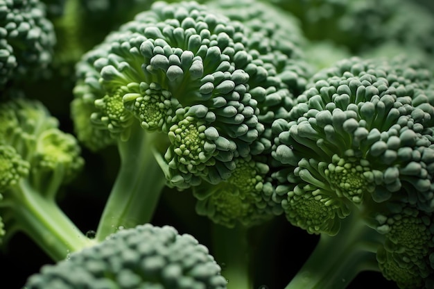 Foto macro del cavolo di broccoli