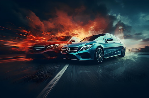 Foto MercedesBenz ai generativi