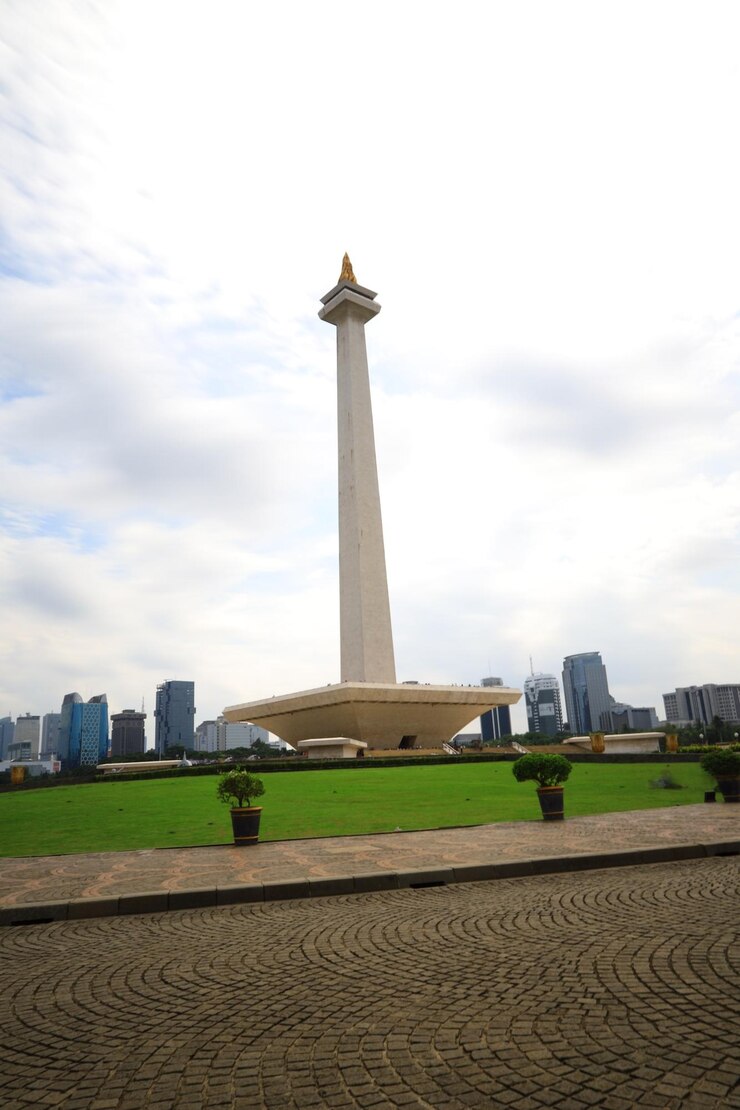 Photo foto monumen monas di jakarta, indonesia