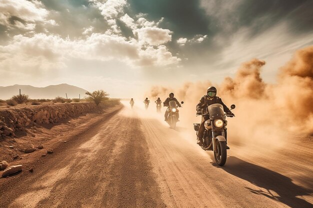 foto motociclista montato su motocross che fa una gara su una pista sterrata