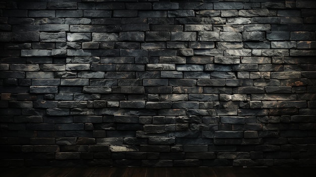 foto muro di mattoni neri con texture di sfondo