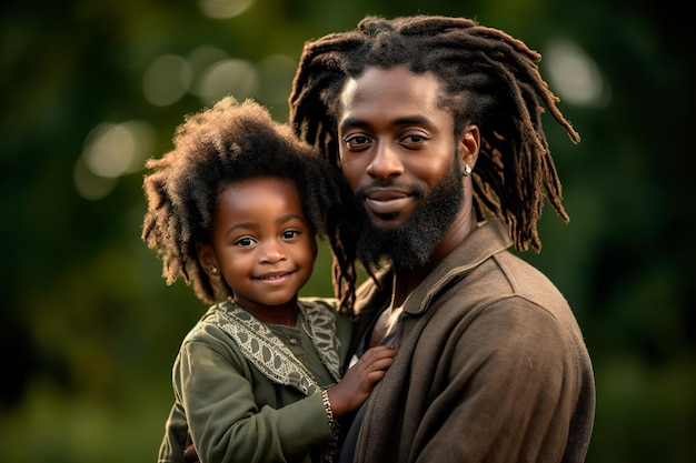 foto nera di padre e figlia