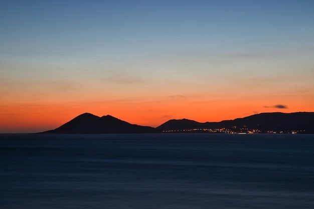 Foto notturna dell'estuario della Noia