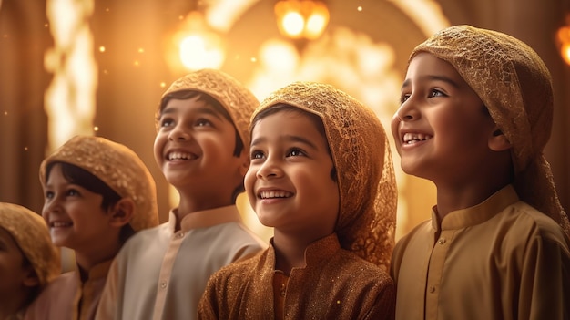 Foto Persone che celebrano l'Eid