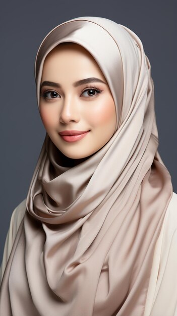 foto potrait del modello asiatico hijab