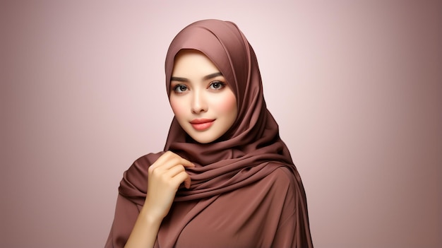 foto potrait del modello asiatico hijab