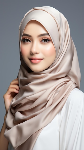 foto potrait del modello asiatico hijab