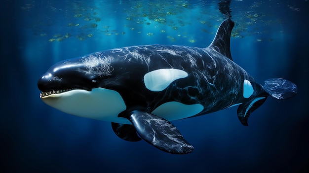 foto reale Balena killer Orcinus orca