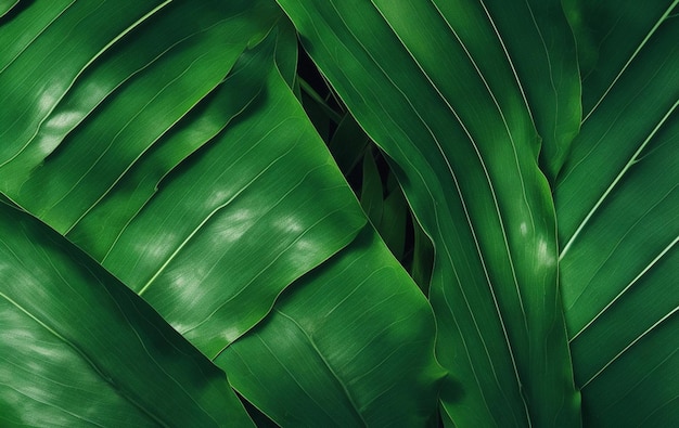 Foto realistico foglie verdi tropicali monstera sfondo