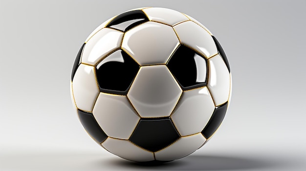 Foto renderizzata 3D del pallone da calcio