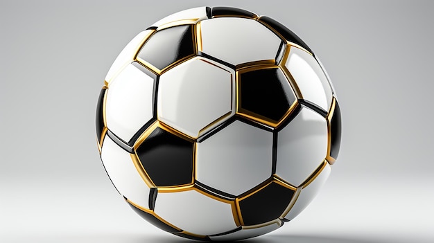 Foto renderizzata 3D del pallone da calcio