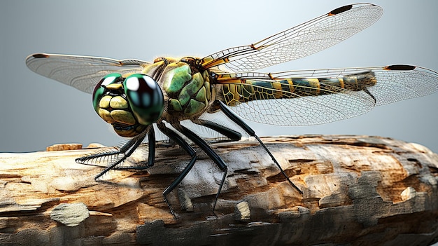 Foto renderizzata in 3D della libellula