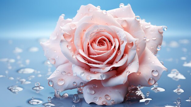 Foto renderizzata in 3D di una rosa rossa