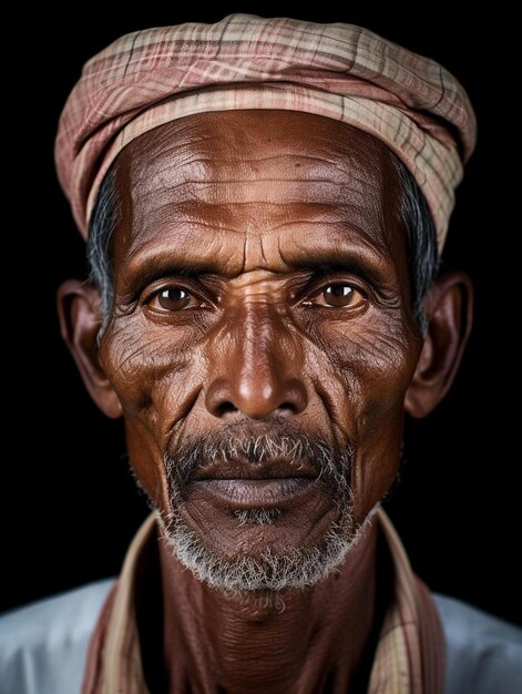 Foto ritratto di un uomo adulto nigeriano con i capelli lisci