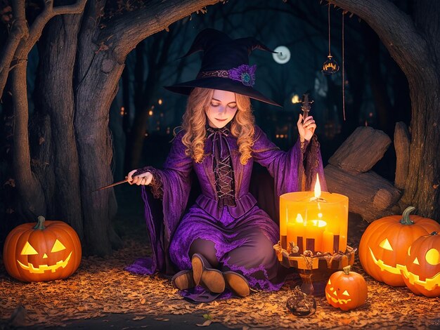 Foto scoprire i segreti della stregoneria e incantesimi per una celebrazione magica di Halloween