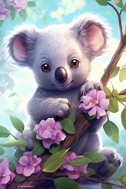 Foto simpatico cucciolo di koala