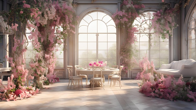 foto stanza floreale di nozze Sala dei fiori di nozze Fiori della stanza di nozze