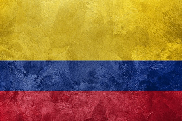 Foto strutturata della bandiera della Colombia
