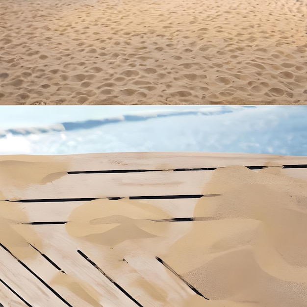 Foto tavole con spiaggia di sabbia 3