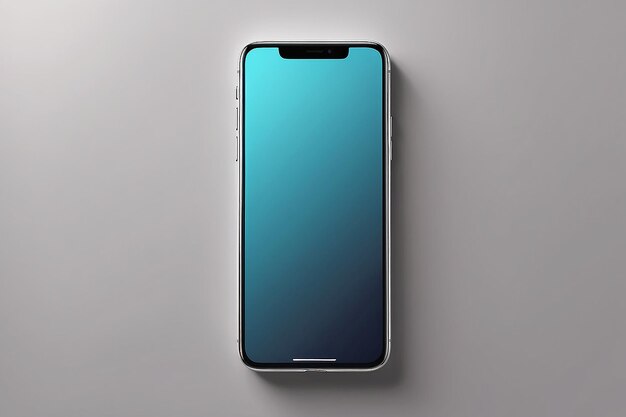 Foto telefono 12 lato anteriore isolato in bianco mockup spazio vuoto posto il vostro Desain qui sfondo