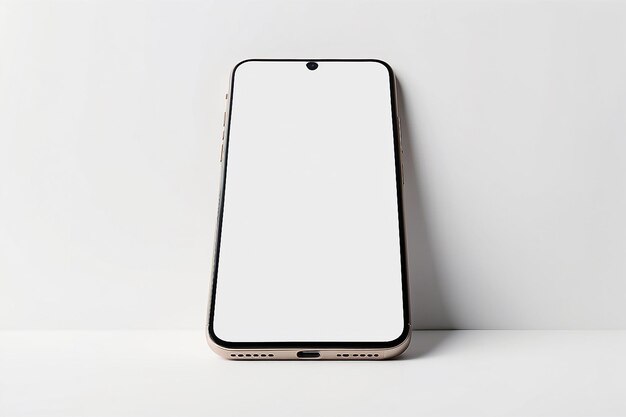 Foto telefono 12 lato anteriore isolato in bianco mockup spazio vuoto posto il vostro Desain qui sfondo