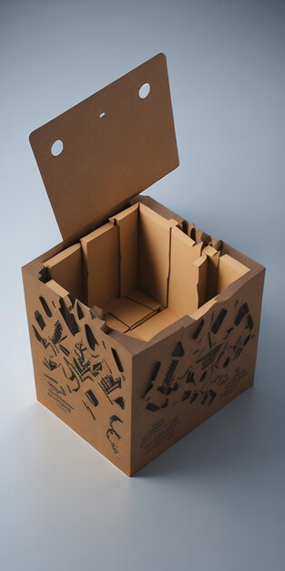foto testimoniale del design semplice della scatola