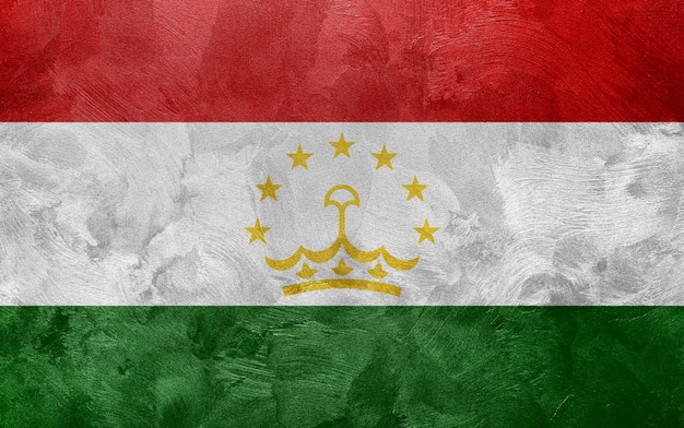 Foto testurizzata della bandiera del Tagikistan