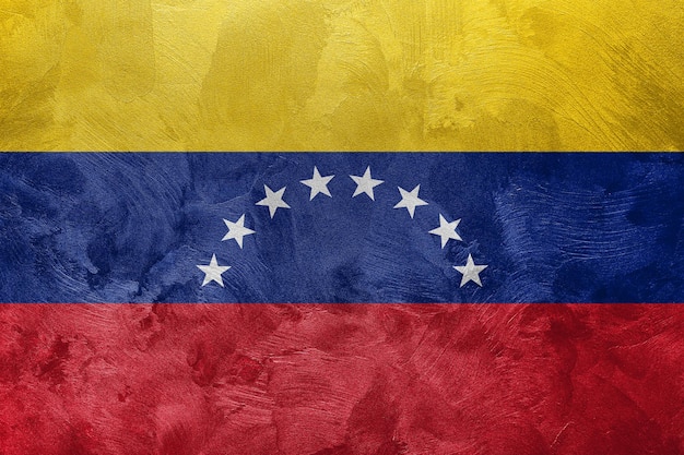Foto testurizzata della bandiera del Venezuela