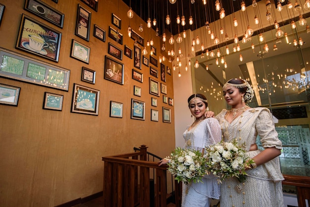 Foto tradizionali di spose dello Sri Lanka