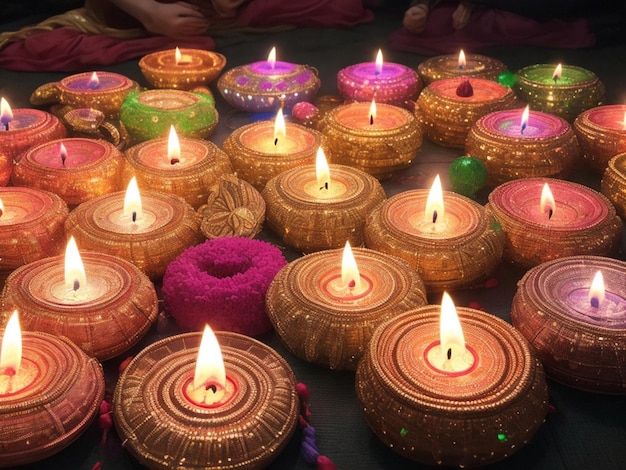 foto tradizione del festival delle luci di diwali