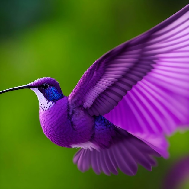 foto uccello in coloratissimi fiori colorati ai generativa