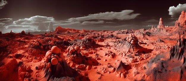 FOTO Un pianeta rosso con il cielo