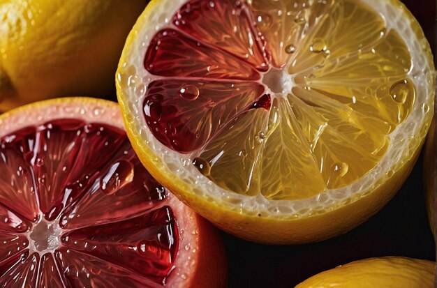 foto vibrante di succo di limone in sangria