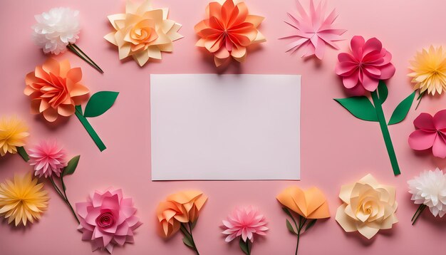 foto vista dall'alto del mese e dei fiori per la festa della donna