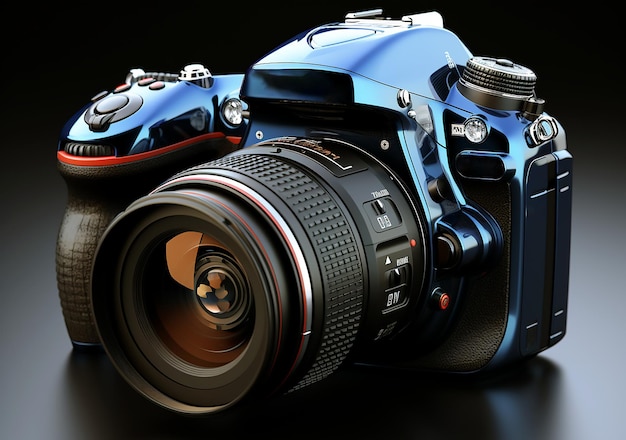 Fotocamera DSLR con obiettivo